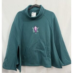 Loot Crate The Dark Crystal Teal Pullover Poncho Cape‎ Cosplay Adult Size M